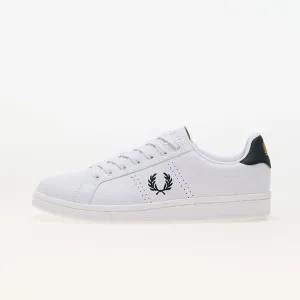 FRED PERRY B721 Leather White/ Navy #3128437