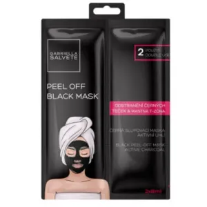 Gabriella Salvete Maschera viso nera esfoliante Active Charcoal (Black Peel-Off Mask) 2 x 8 ml