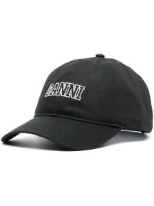 GANNI - Cappello In Cotone Organico Con Logo #2309428