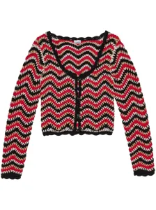 GANNI - Cardigan Crochet In Cotone #3106675