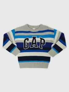 GAP Kids Striped Sweater with Logo - Boys