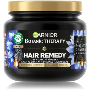Garnier Maschera idratante per capelli grassi e punte secche Botanic Therapy Magnetic Charcoal (Hair Remedy) 340 ml