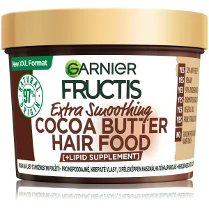 Garnier Maschera lisciante per capelli ribelli e crespi Cocoa Butter (Hair Food) 400 ml