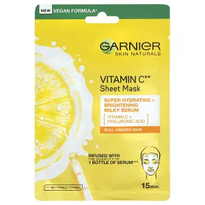 Garnier Maschra in tessuto idratante per illuminare la pelle con vitamina C Skin Naturals 28 g