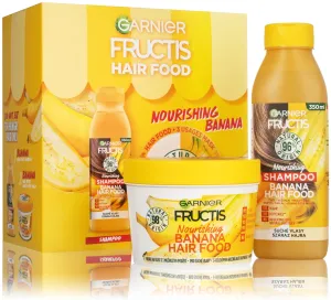 Garnier Set regalo trattamento nutriente per pelli secche Fructis Hair Food Banana