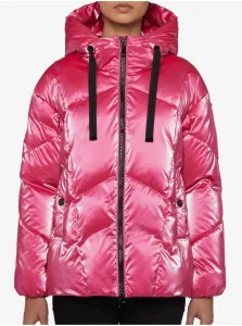 Pink Women's Winter Quilted Jacket Geox Teoclea - Women