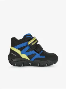 Blue-Black Boys Insulated Ankle Boots Geox Baltic - Boys #1021719