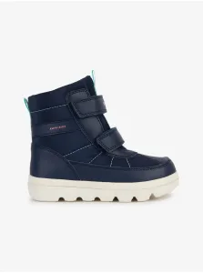 Dark blue boys' ankle snow boots Geox Willaboom - Boys #2911473