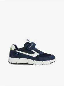 Dark Blue Boys Sneakers with Suede Details Geox - Boys #1716833