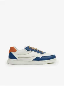 Geox Blue and White Mens Sneakers - Men #2041788