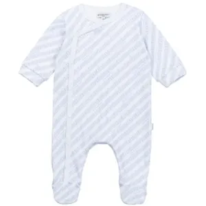 Givenchy - Baby Girls White/Blue Baby Grow - 1M White/Blue