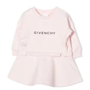 Givenchy Girls Logo Dress Pink - 3Y Pink