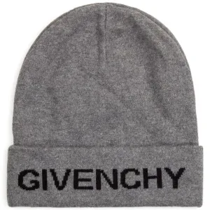 Givenchy Boys 4G Logo Cashmere Blend Hat Grey - ONE SIZE GREY