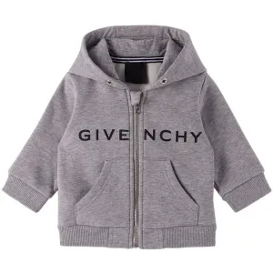 Givenchy Baby Boys 4g Logo Zip Hoodie Grey - 2Y GREY