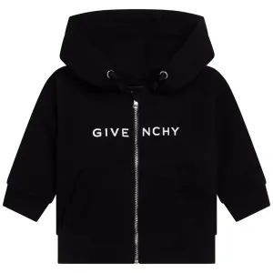 Givenchy Baby Girls Logo Hoodie Black - 12M BLACK