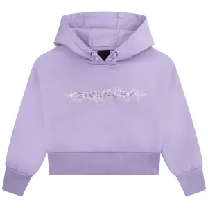 Givenchy Girls Logo Hoodie Purple - 14Y PURPLE