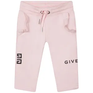 Givenchy Baby Girls Logo Joggers Pink - 12M PINK