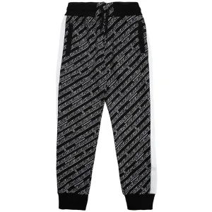 Givenchy Boys Chain Painted Joggers Black - 10Y Black