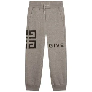 Givenchy Boys Logo Joggers Grey - 6Y Grey