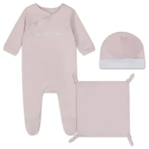 Givenchy Baby Girls Logo Babygrow Set Pink - 3M PINK