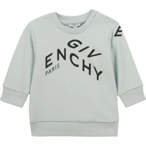 Givenchy Baby Boys Cotton Sweat Top Blue - BLUE 12M
