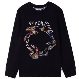 Givenchy - Boys black Graphic Print Sweater - 12Y BLACK