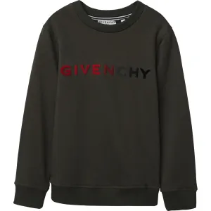Givenchy Boys Logo Sweater Green - GREEN 10Y