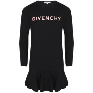 Givenchy Girls Logo Sweatshirt Dress Black - 12Y BLACK #484123