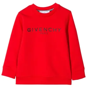 Givenchy Unisex Kids Logo Print Sweater Red - 14Y RED
