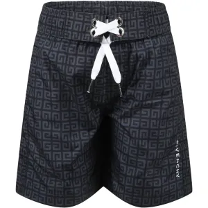 Givenchy Boys Logo Swim-Shorts Black - 10Y BLACK