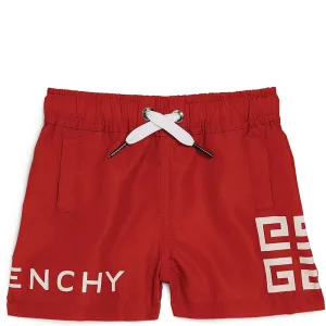 Givenchy Boys Logo Swim Shorts Red - 4Y RED