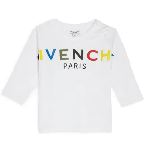 Givenchy - Baby Boys long sleeve T-Shirt White - 12M White