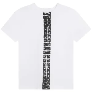 Givenchy Boys 4g Logo T-shirt White - 14Y WHITE