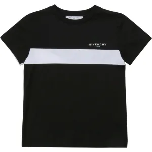 Givenchy Boys Cotton Logo T-shirt Black - BLACK 10Y