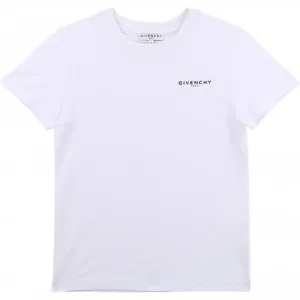 Givenchy Boys Cotton T-shirt White - 10Y WHITE
