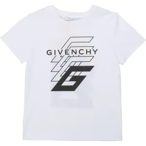 Givenchy Boys Cotton T-shirt White - WHITE 6Y