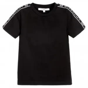 Givenchy Boys Tape Logo T-Shirt Black - 10Y BLACK