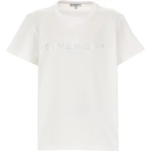 Givenchy Kids Logo Print Cotton T-Shirt White - 6Y WHITE