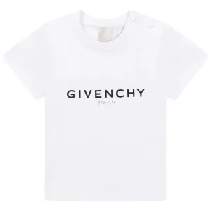 Givenchy Unisex Baby Reverse Logo T-shirt White - 2Y WHITE