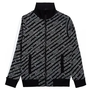 Givenchy - Boys Chain Print Track Jacket Black - 12Y black