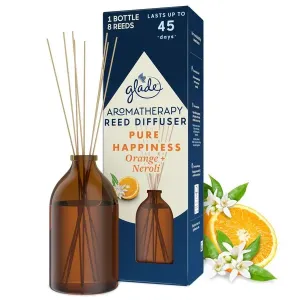 Glade Diffusore di aromi al profumo di arancia e neroli Aromatherapy Reed Pure Happiness 80 ml