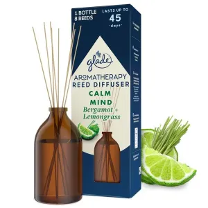 Glade Diffusore di aromi al profumo di bergamotto e citronella Aromatherapy Reed Calm Mind 80 ml