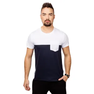 Men's T-shirt with GLANO pocket - dark blue #2116844