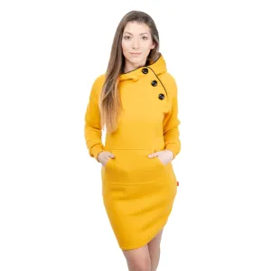 Women's Sweatshirt Dress GLANO - yellow