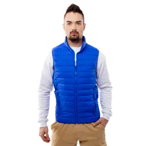 Men's quilted vest GLANO - blue