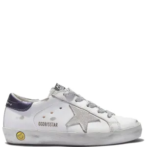 Golden Goose Unisex Siper Star Leather Sneakers White - EU30 White