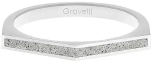 Gravelli Anello con cemento Two Side acciaio/ grigio GJRWSSG122 50 mm