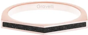 Gravelli Anello in acciaio con cemento Two Side bronzo / antracite GJRWRGA122 50 mm