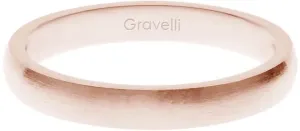 Gravelli Anello prezioso in acciaio inossidabile placcato oro rosa GJRWRGX106 53 mm
