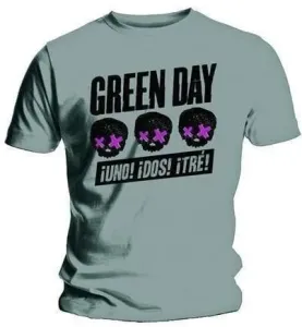 Green Day Maglietta hree Heads Better Than One Unisex Grey S